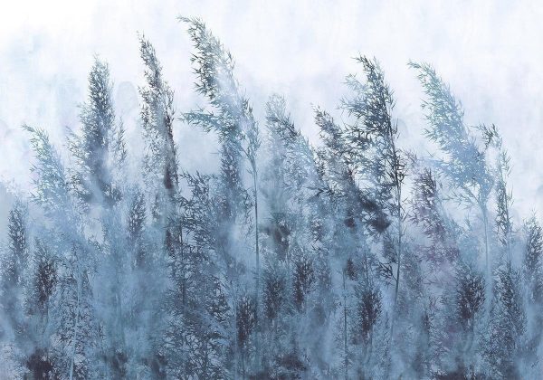 Papier peint - Tall Grasses - Grey