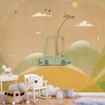 Papier peint - Traveling Giraffe