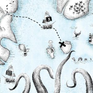 Papier peint - Treasure Map
