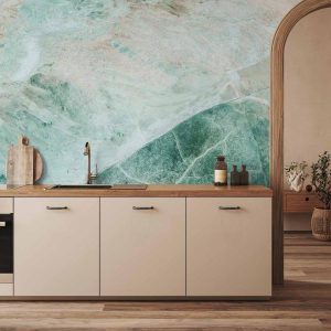 Papier peint - Turquoise Marble