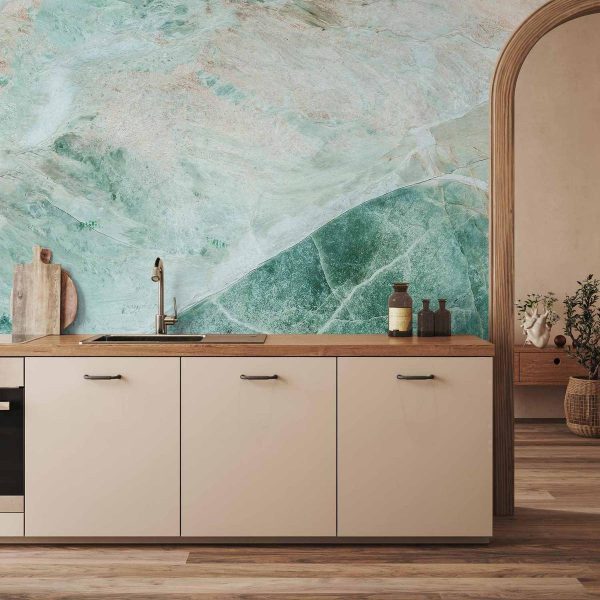 Papier peint - Turquoise Marble