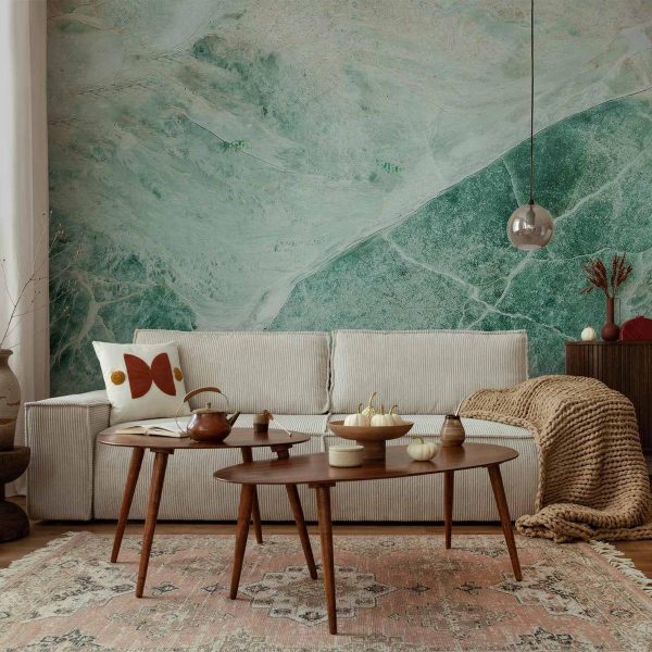 Papier peint - Turquoise Marble Papier peint - Turquoise Marble