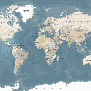 Papier peint - Vintage World Map