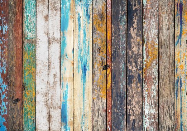 Papier peint - Wooden Rainbow