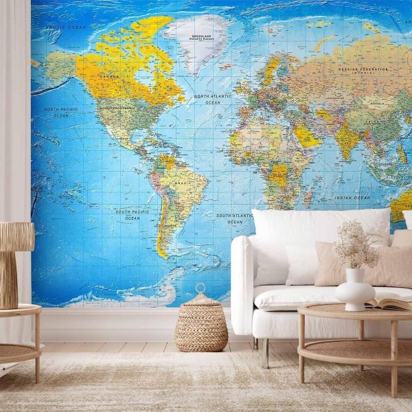 Papier peint - World Classic Map Papier peint - World Classic Map