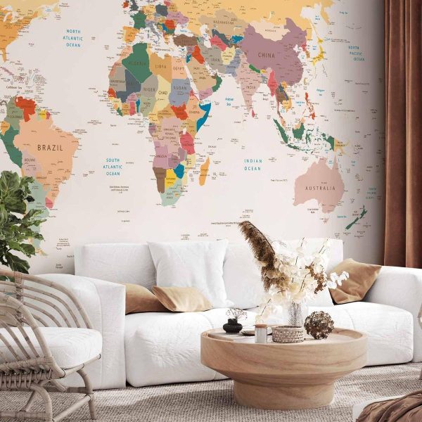 Papier peint - World Map Papier peint - World Map