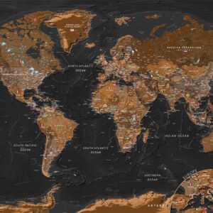 Papier peint - World: Stylish Map