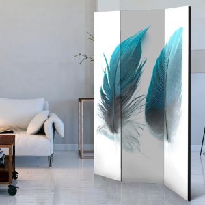 Paravent - Blue Feathers