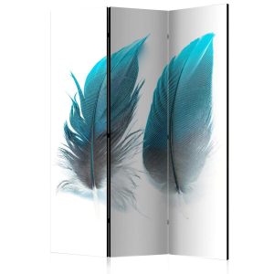 Paravent - Blue Feathers