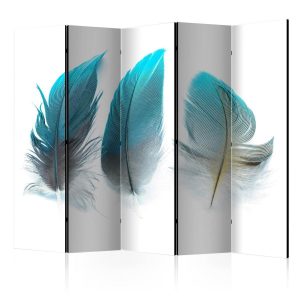 Paravent - Blue Feathers II