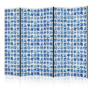 Paravent - Ceramic Tiles - Traditional Portuguese Blue Tiles Azulejos