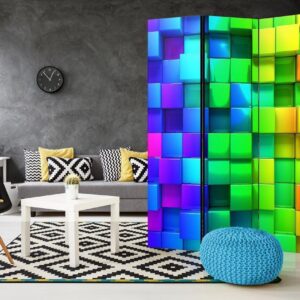Paravent - Colourful Cubes