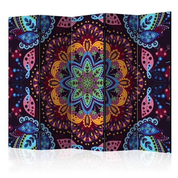 Paravent - Colourful Kaleidoscope II Paravent - Colourful Kaleidoscope II