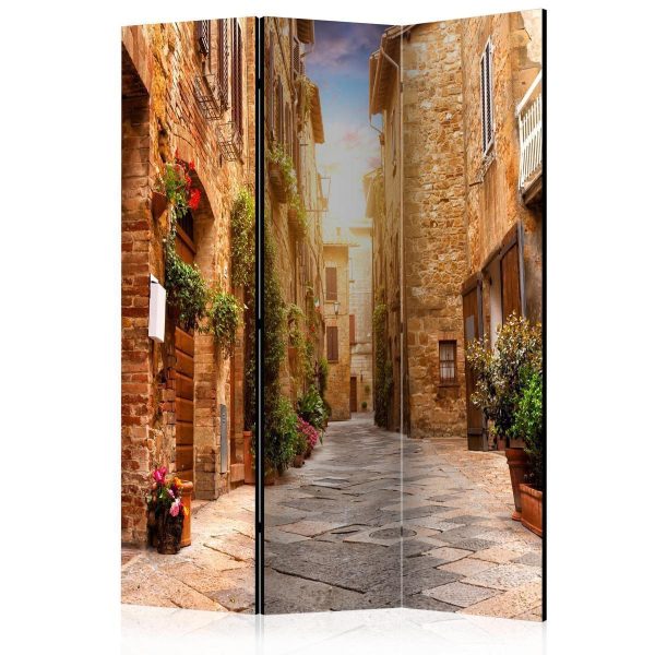 Paravent - Colourful Street in Tuscany Paravent - Colourful Street in Tuscany