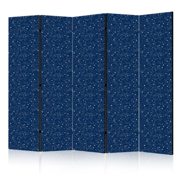 Paravent - Cosmic Inspirations - Pattern with Stars and Constellations on a Dark Background Paravent - Cosmic Inspirations - Pattern with Stars and Constellations on a Dark Background