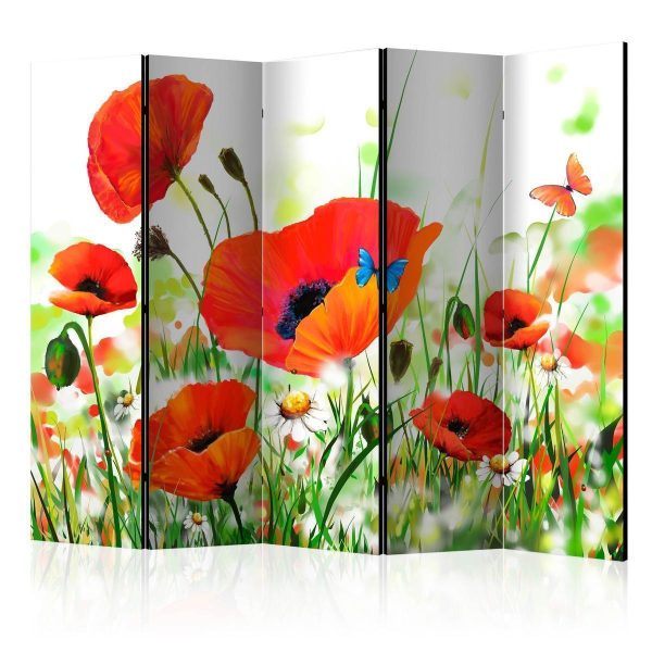Paravent - Country poppies II Paravent - Country poppies II