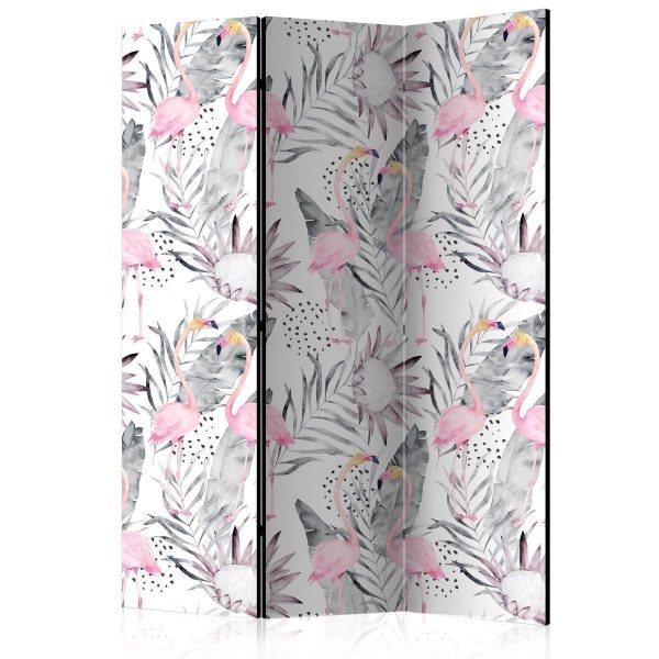 Paravent - Flamingos and Twigs Paravent - Flamingos and Twigs