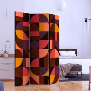 Paravent - Geometric Mosaic (Red)
