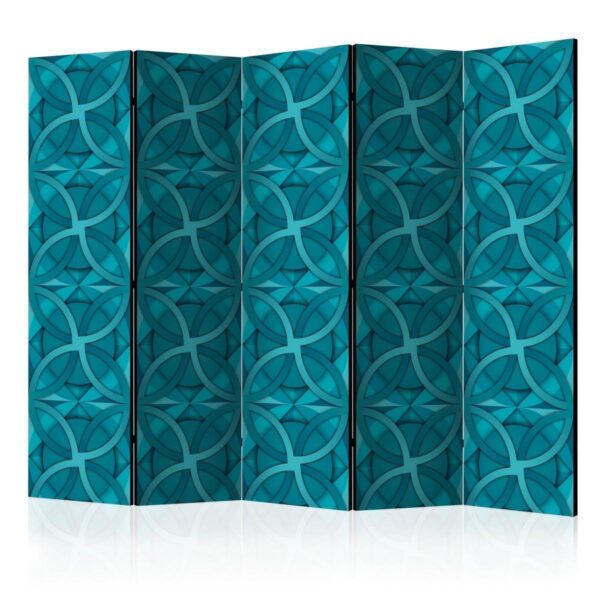 Paravent - Geometric Turquoise II Paravent - Geometric Turquoise II