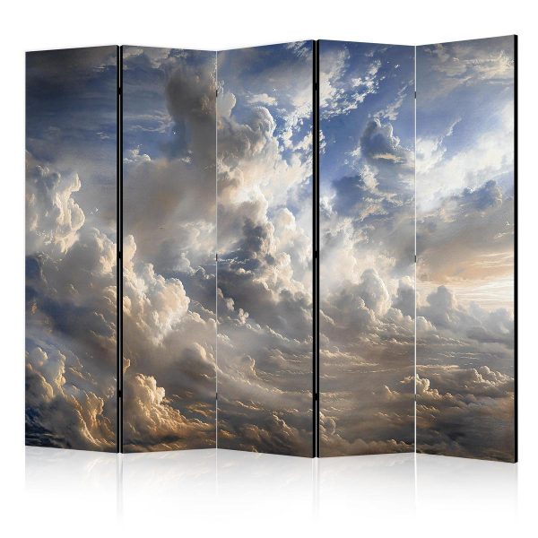 Paravent - Golden Reflections on Clouds Foreshadowing Dusk Paravent - Golden Reflections on Clouds Foreshadowing Dusk