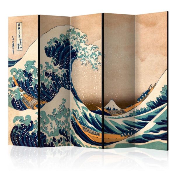 Paravent - Hokusai: The Great Wave off Kanagawa (Reproduction) II Paravent - Hokusai: The Great Wave off Kanagawa (Reproduction) II