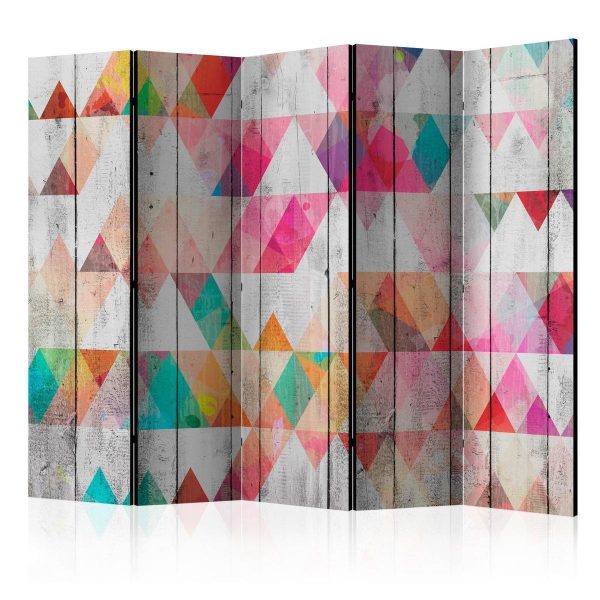 Paravent - Rainbow Triangles II Paravent - Rainbow Triangles II