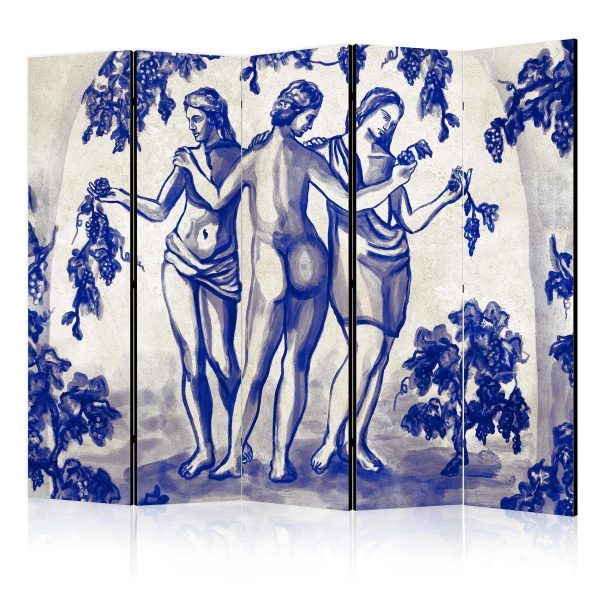 Paravent - Three Graces - Women Among Grapevines Inspired by Ancient Painting Paravent - Three Graces - Women Among Grapevines Inspired by Ancient Painting
