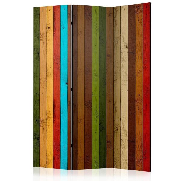 Paravent - Wooden rainbow Paravent - Wooden rainbow
