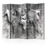 Paravent - World Map: Origami II