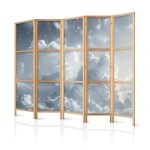 Paravent japonais - Astral Calm: Stars Scattered Over Delicate Clouds