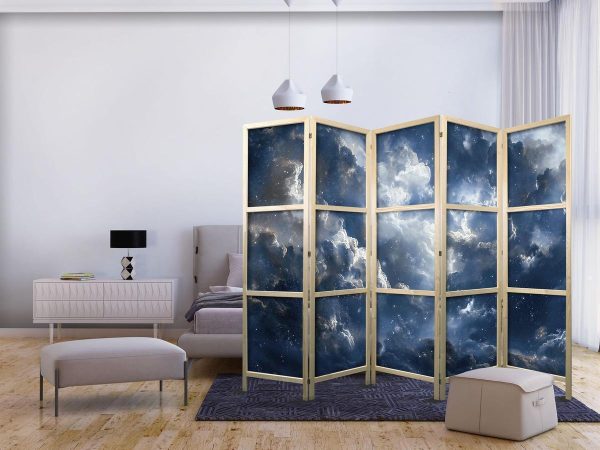 Paravent japonais - Astronomical Wonders: Clouds and Stars in Harmonious Combination