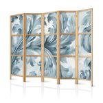 Paravent japonais - Botanical Motif with Leaves and Vines in Sandy Colors