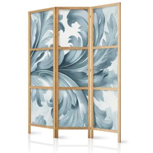Paravent japonais - Botanical Motif with Leaves and Vines in Sandy Colors