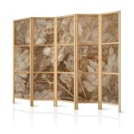 Paravent japonais - Carved Baroque Ornaments - Rich Composition in Sepia Colors
