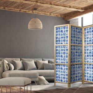 Paravent japonais - Ceramic Tiles - Traditional Portuguese Blue Tiles Azulejos