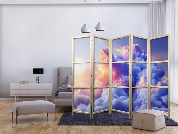 Paravent japonais - Clouds Like Painted: Artistic Brushes of Dawn Painting the Sky