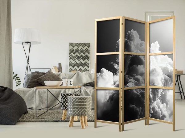 Paravent japonais - Clouds Like from Dreams: Let the Sun Illuminate Your Day – A Visual Feast