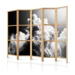 Paravent japonais - Clouds Like from Dreams: Let the Sun Illuminate Your Day – A Visual Feast