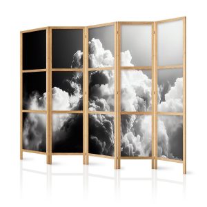 Paravent japonais - Clouds Like from Dreams: Let the Sun Illuminate Your Day – A Visual Feast