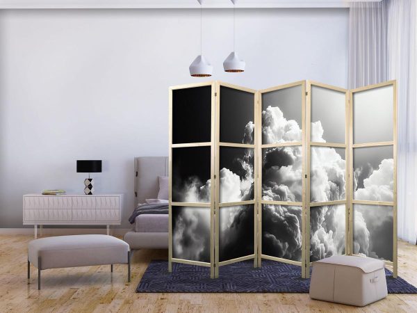 Paravent japonais - Clouds Like from Dreams: Let the Sun Illuminate Your Day – A Visual Feast