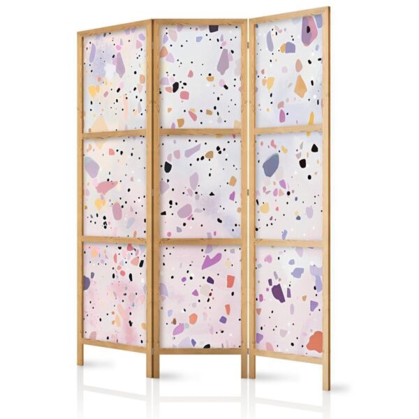 Paravent japonais - Confetti-Style Terrazzo - Purple-Pink - Colorful Pattern Paravent japonais - Confetti-Style Terrazzo - Purple-Pink - Colorful Pattern