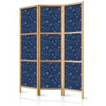 Paravent japonais - Cosmic Inspirations - Pattern with Stars and Constellations on a Dark Background