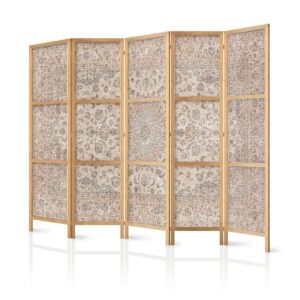Paravent japonais - Desert Nights - Ornamented Persian Carpet in Muted Colors