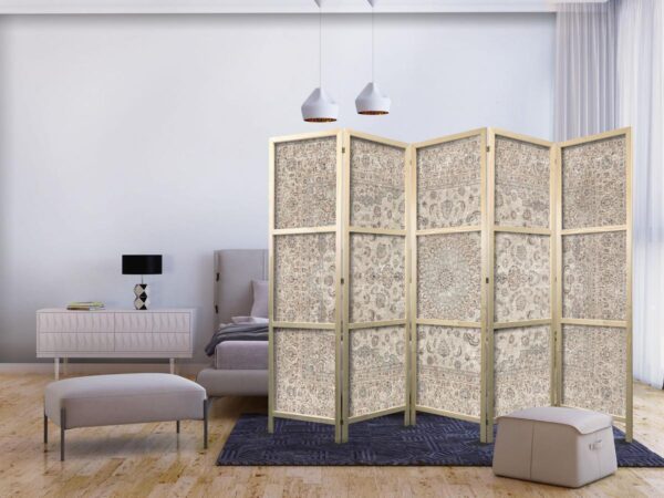 Paravent japonais - Desert Nights - Ornamented Persian Carpet in Muted Colors