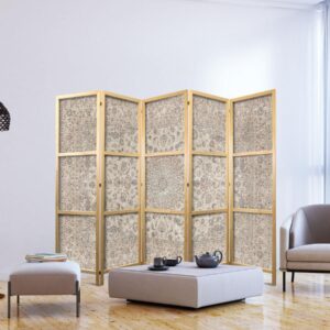 Paravent japonais - Desert Nights - Ornamented Persian Carpet in Muted Colors