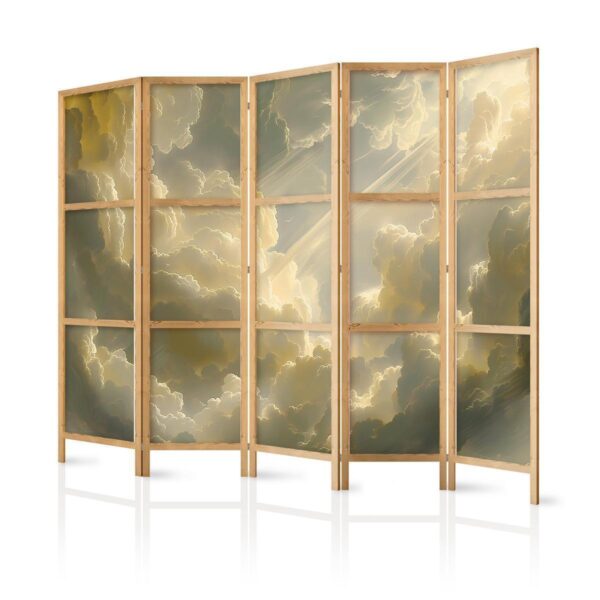 Paravent japonais - Enchanting Play of Colors Against a Backdrop of Clouds Paravent japonais - Enchanting Play of Colors Against a Backdrop of Clouds