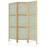 Paravent japonais - Giraffe Pattern - Animal Pattern in Turquoise Spots on a Light Background
