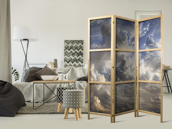Paravent japonais - Golden Reflections on Clouds Foretelling Dusk