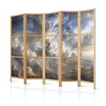 Paravent japonais - Golden Reflections on Clouds Foretelling Dusk