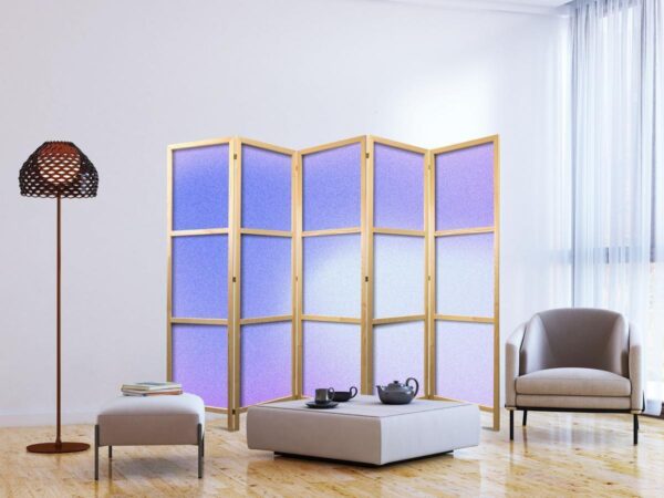 Paravent japonais - Heather Mist - Delicate Gradient Composed of Various Shades of Violet